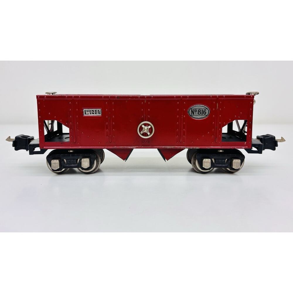 Lionel Prewar O 816 Hopper Coal Car Maroon